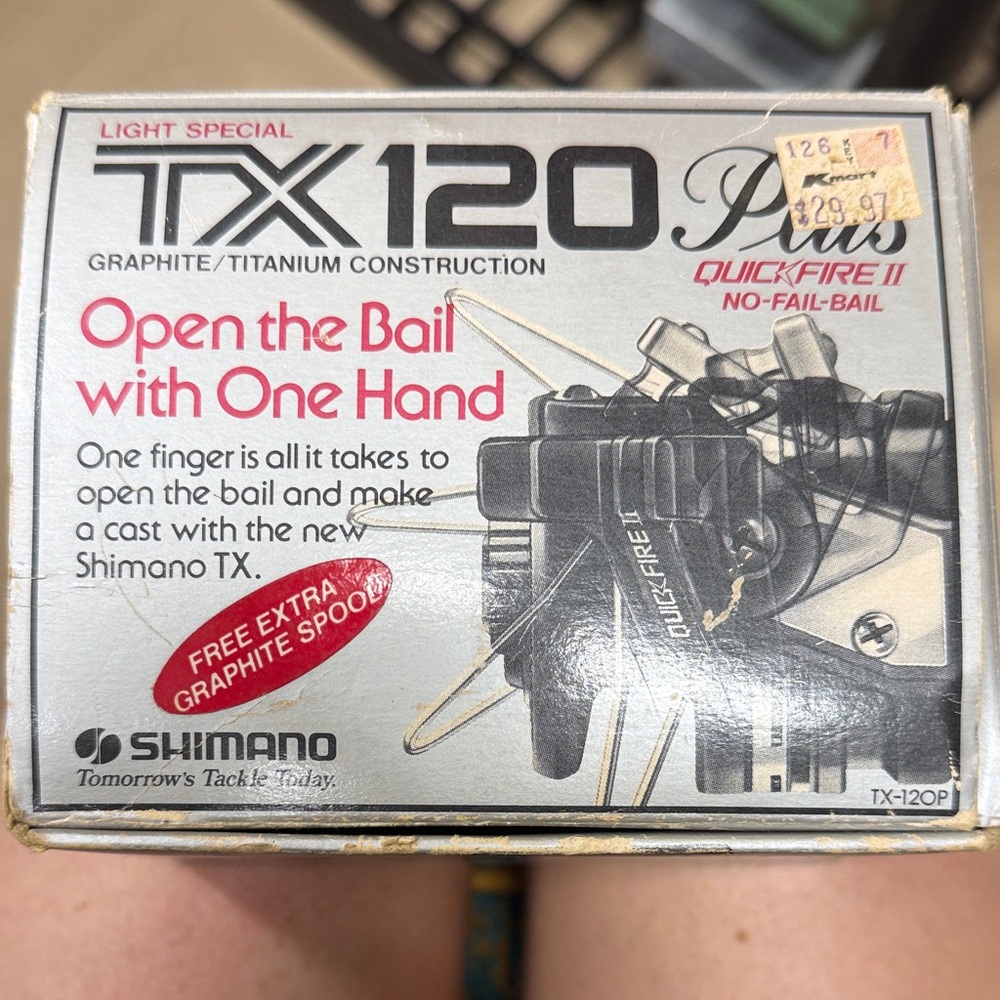 Shimano TX 120 Plus Reel - Black and Silver